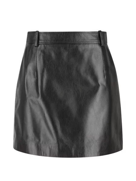Fustă din piele Gucci negru