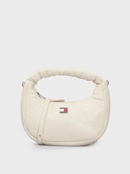 Мини сумка хобо Tommy Jeans белая