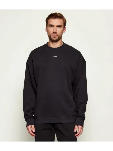 HUGO Hanorac Dapocrew | Relaxed fit negru