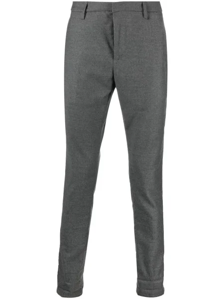 Pantaloni Dondup de lână conici gri