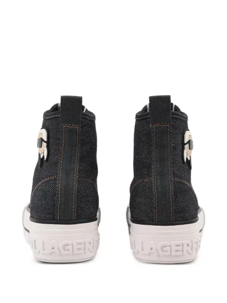 Sneakerși Karl Lagerfeld cu platformă albastru