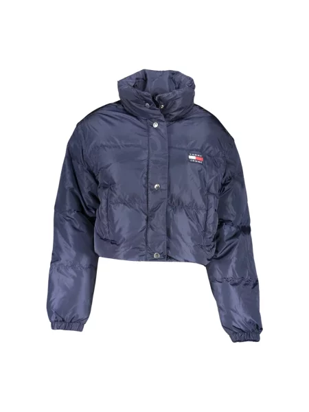 Kurtka puchowa Tommy Hilfiger z krótkim rękawem niebieska