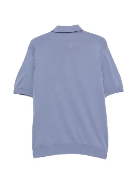 Scurt tricou polo Zegna albastru