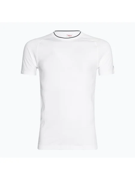 Мъжка тениска Wilson Team Seamless Crew bright white бяло