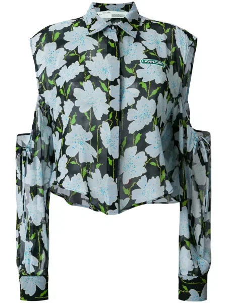 Cropp cămașă Off-white alb