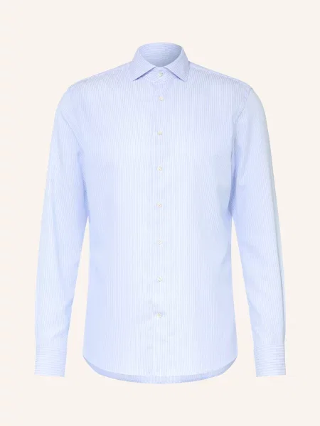 Profuomo Košile Slim Fit tmavě modrá bílá