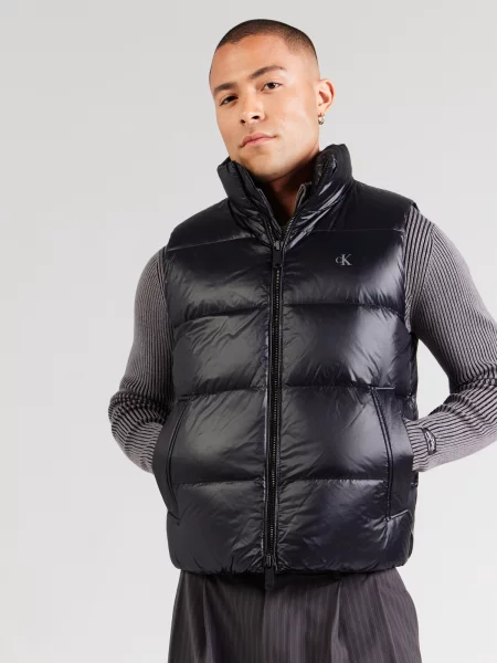 Calvin Klein Jeans Vesta čierna