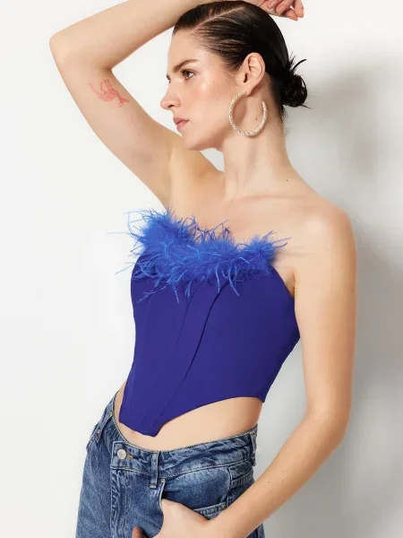 Top Trendyol albastru