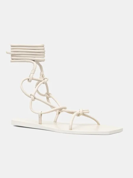 Rick Owens Lilies sandale de piele Penta bej