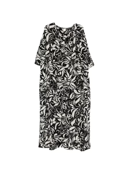 Rochie midi Aspesi cu model floral negru