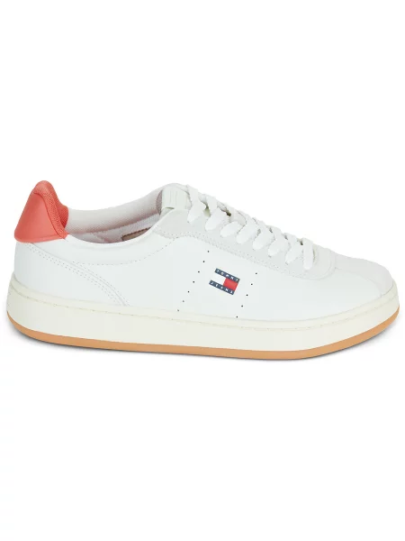 Béleletlen félcipő Tommy Jeans fehér
