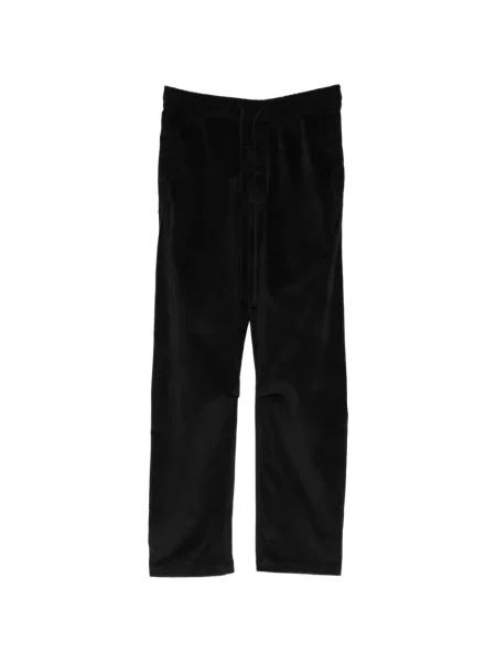 Pantaloni Thom Krom de catifea cord alergare cu cordon negru