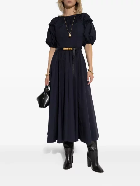 Rochie midi Ulla Johnson până la genunchi de costum albastru