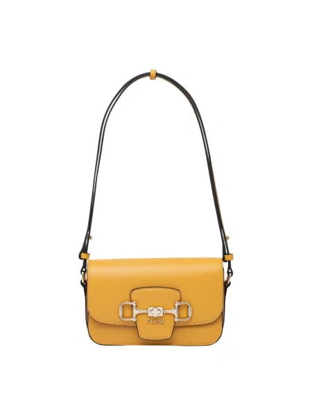 Guess torebka z imitacji skóry JANIE żółta