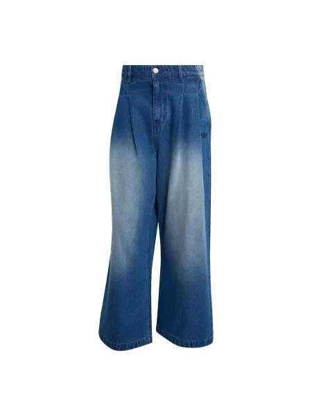 ADIDAS ORIGINALS Pantaloni cu cute JEANS MID-RISE WIDE denim albastru