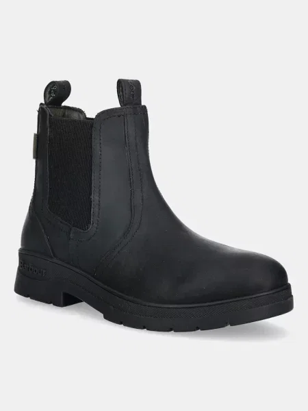 Кожени боти челси Barbour Turnbull мъжки черно