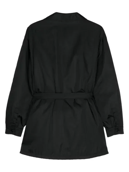 Dvouřadý trenčkot Prada Pre-owned černý