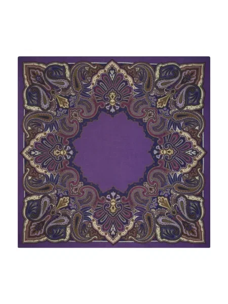 Fular Bompard cu model paisley violet