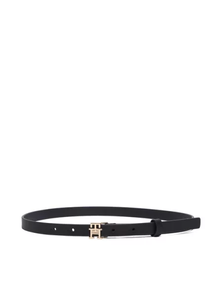 Tommy Hilfiger Ζώνη Th Logo μαύρο