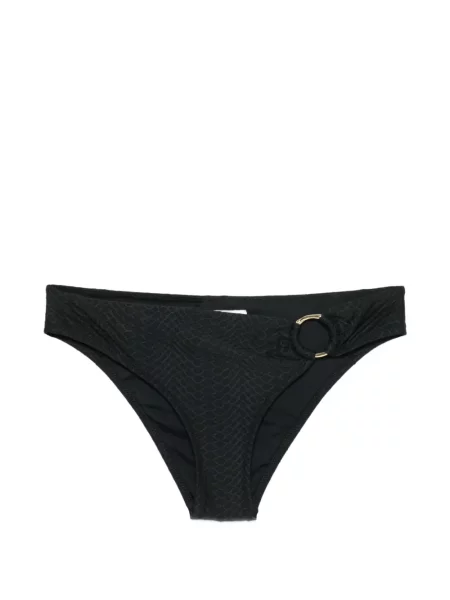 Bikini Heidi Klein cu model piele de șarpe negru