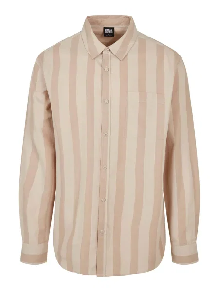 Srajca Urban Classics s črtami bež