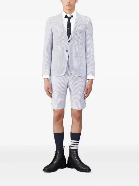 Pantaloni scurți Thom Browne cu dungi albastru