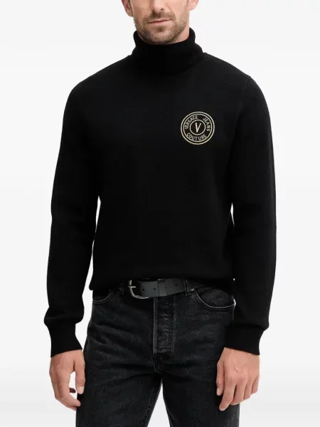 Sweter Versace Jeans Couture czarny