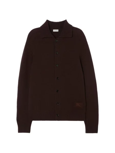 Cardigan Burberry din cașmir maro