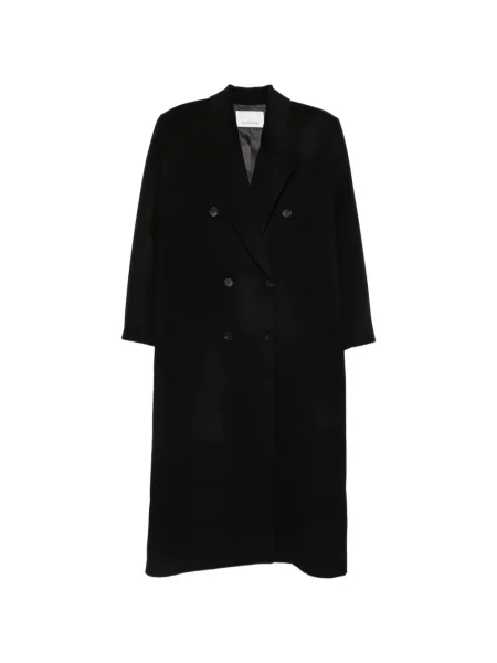 Palton The Frankie Shop cu două rânduri de nasturi negru