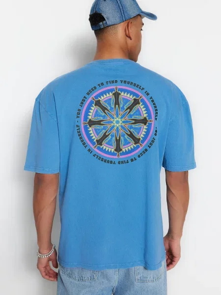 Tricou Trendyol albastru