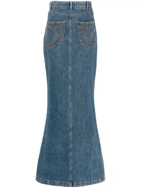 Fustă din denim Moschino albastru
