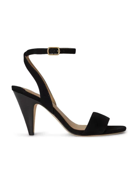 Lauren Ralph Lauren sandale cu înalt din piele Gracy negru