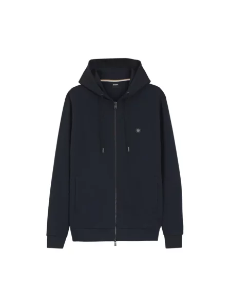Bluza z kapturem Boss z kapturem niebieska