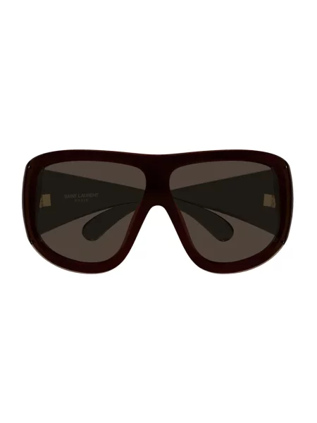 Okulary przeciwsłoneczne Saint Laurent brązowe