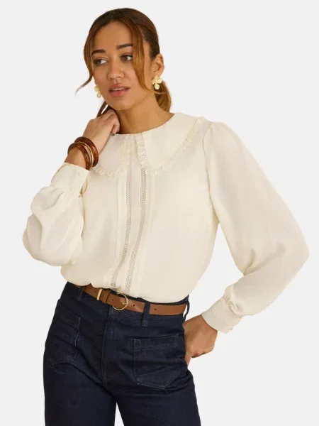 Love & roses Bluză alb