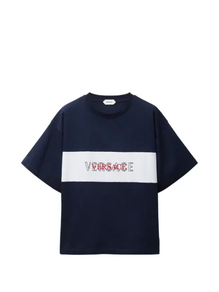 Tricou Versace din jerseu albastru