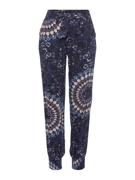 LASCANA Pantaloni de pijama crem / albastru / albastru marin negru