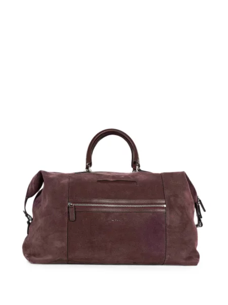 Geantă Kiton din piele de căprioară violet