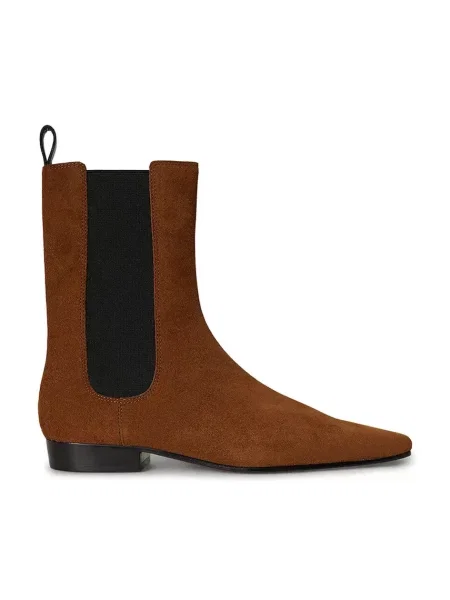 Polo Ralph Lauren ghete scurte pentru femei din piele întoarsă Pnt Chls Bt maro