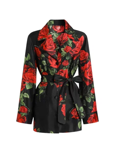 Cămașă Dolce & Gabbana cu imagine din țesătură twill negru