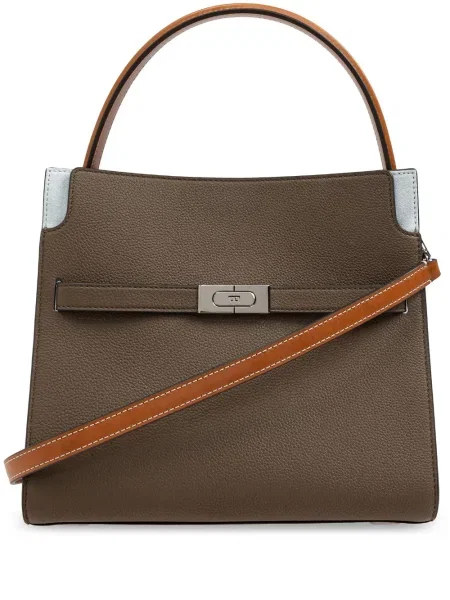 Geantă messenger Tory Burch maro