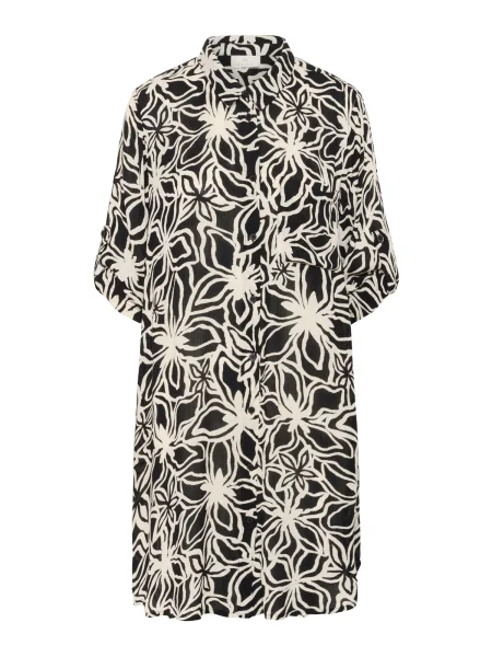 Kaffe Košulja haljina HILDUR AMBER crna bijela