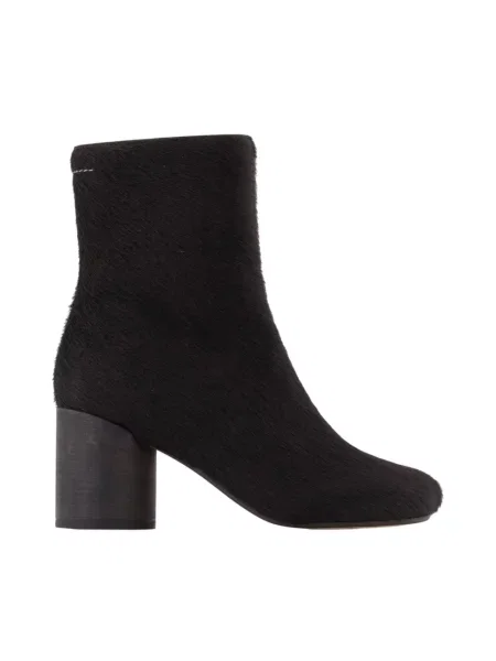 Botki Mm6 Maison Margiela skórzane czarne