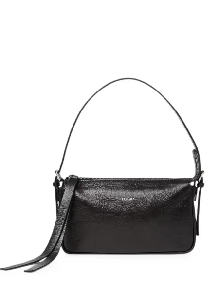 Top Fendi din piele negru