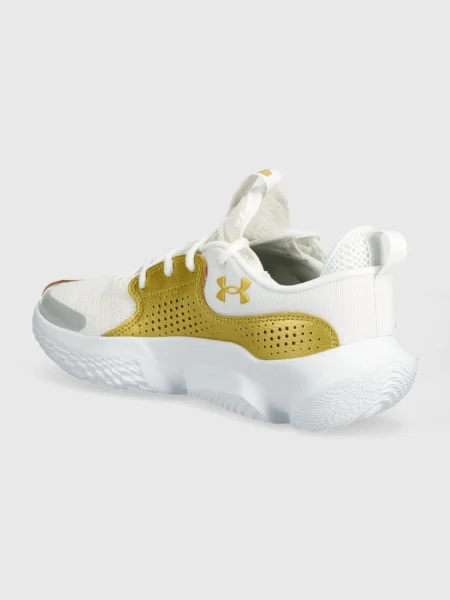 Olcsóbban. kosárlabda cipő Under Armour Flow Futr X3 white/white/metallic gold. Méret: 42 US fehér