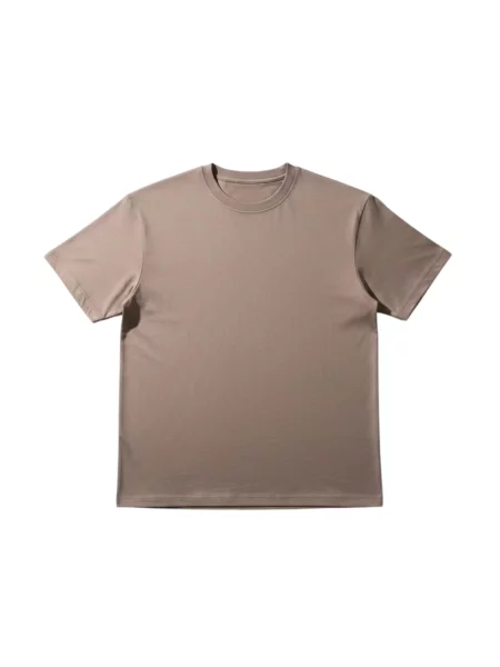 Kleidermafia Tričko Loose Fit Basic T-shirt Camel ťavej srsti