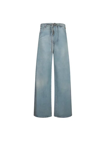 Szerokie jeansy Msgm niebieskie