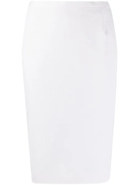 Pouzdro pouzdrová sukně Dolce & Gabbana Pre-owned bílé