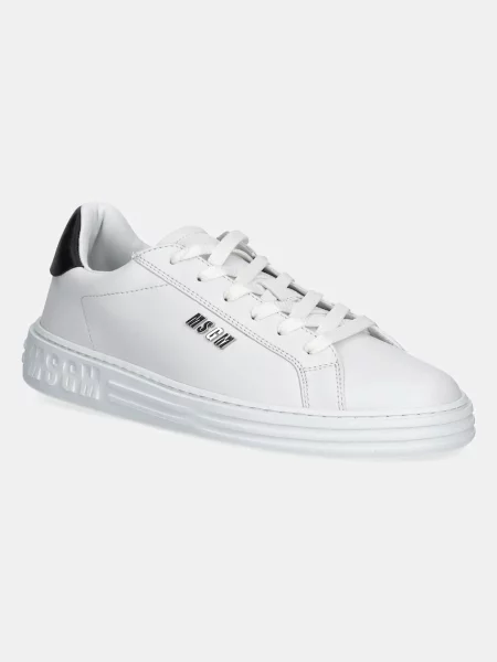 Kožené tenisky Msgm bílé