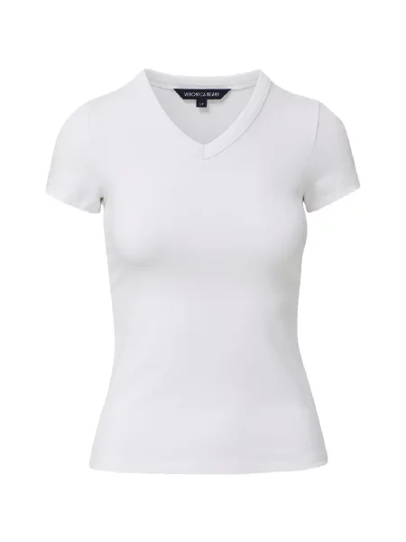 Tricou Veronica Beard cu decolteu în V alb